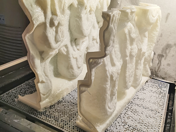白色ABS打印雕像