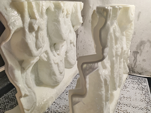 白色ABS打印艺术品