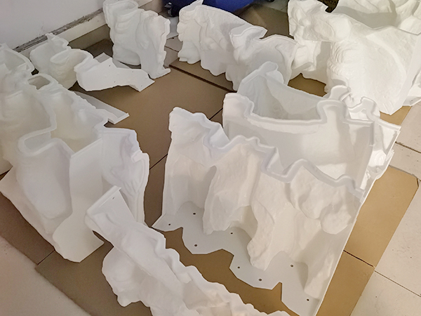 白色ABS打印模型