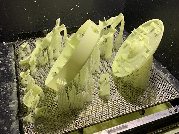 结构复零件黄色树脂打...