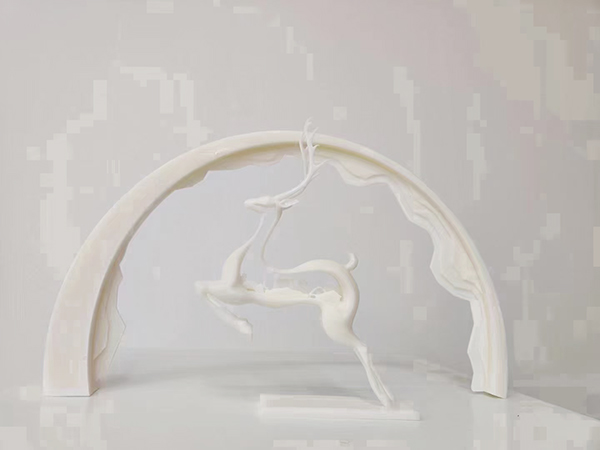 5674摆件白色树脂...